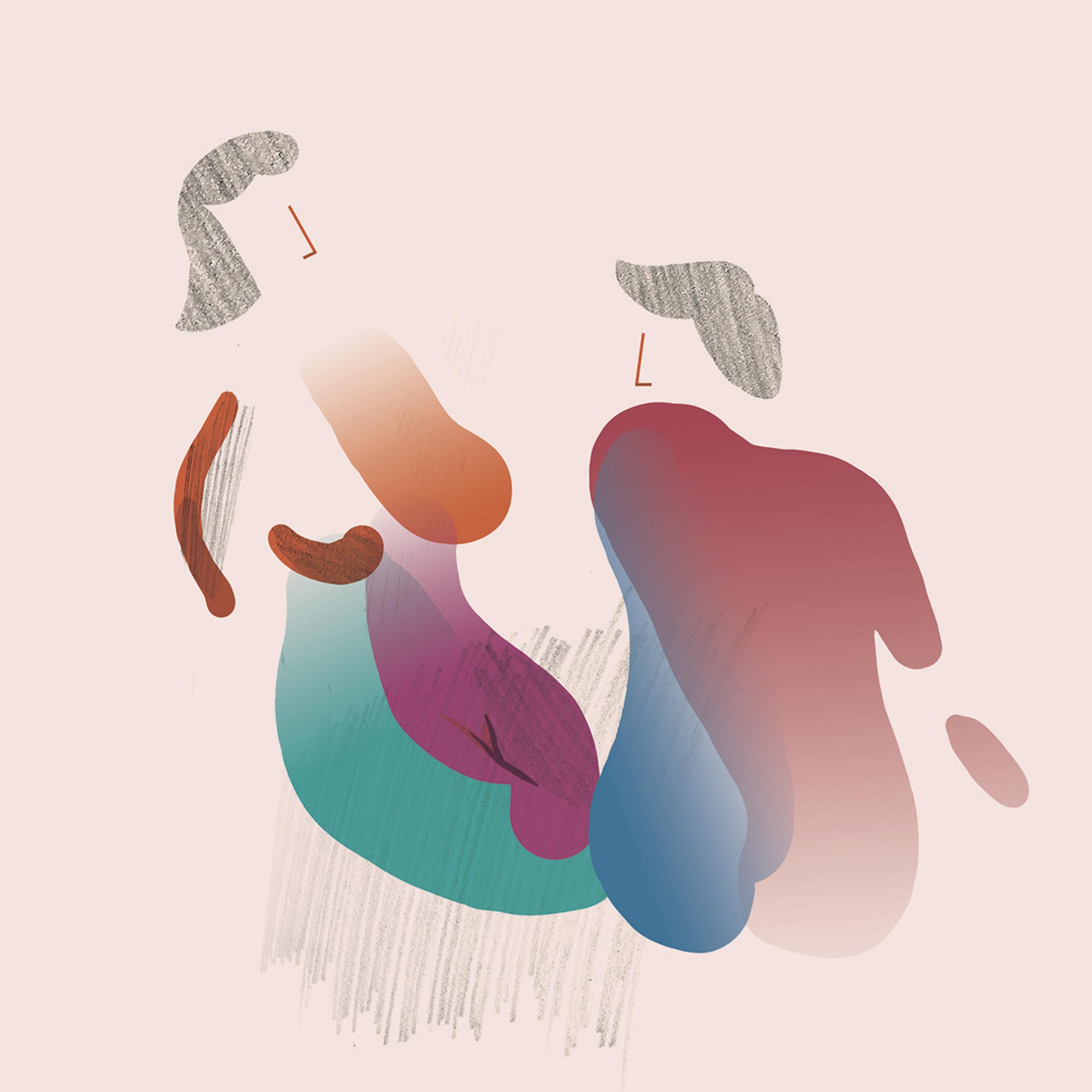 art work of two people